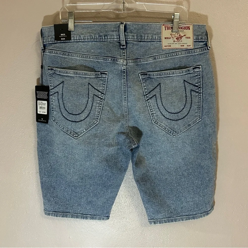True Religion Light Blue Jean Shorts